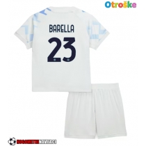 Otroške Nogometnih dresov Inter Milan Nicolo Barella #23 Gostujoči 2025-26 Kratki rokavi (+ hlače)
